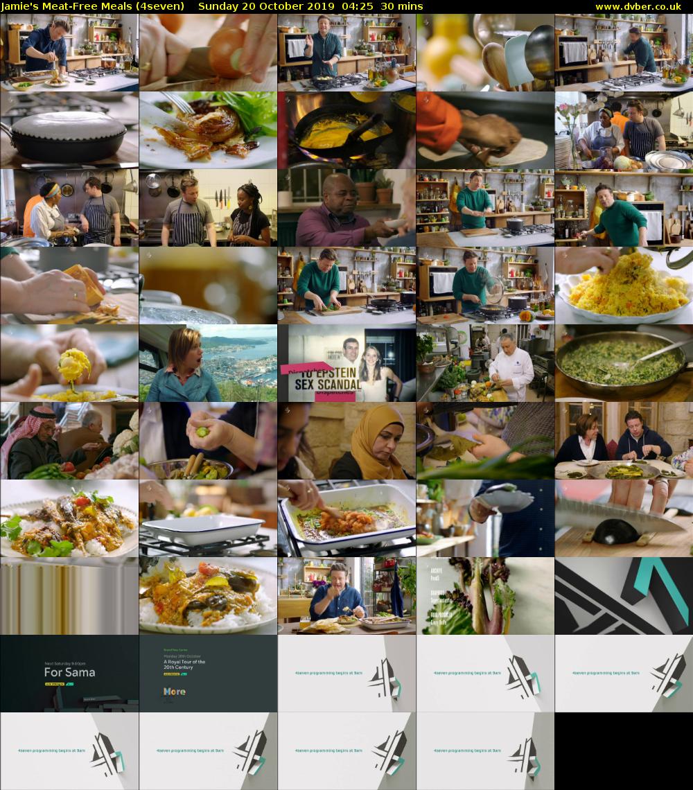 Jamie's Meat-Free Meals (4seven) Sunday 20 October 2019 04:25 - 04:55