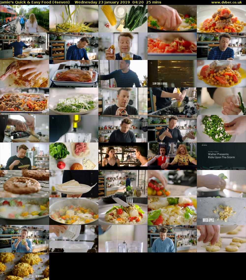 Jamie's Quick & Easy Food (4seven) Wednesday 23 January 2019 04:20 - 04:45