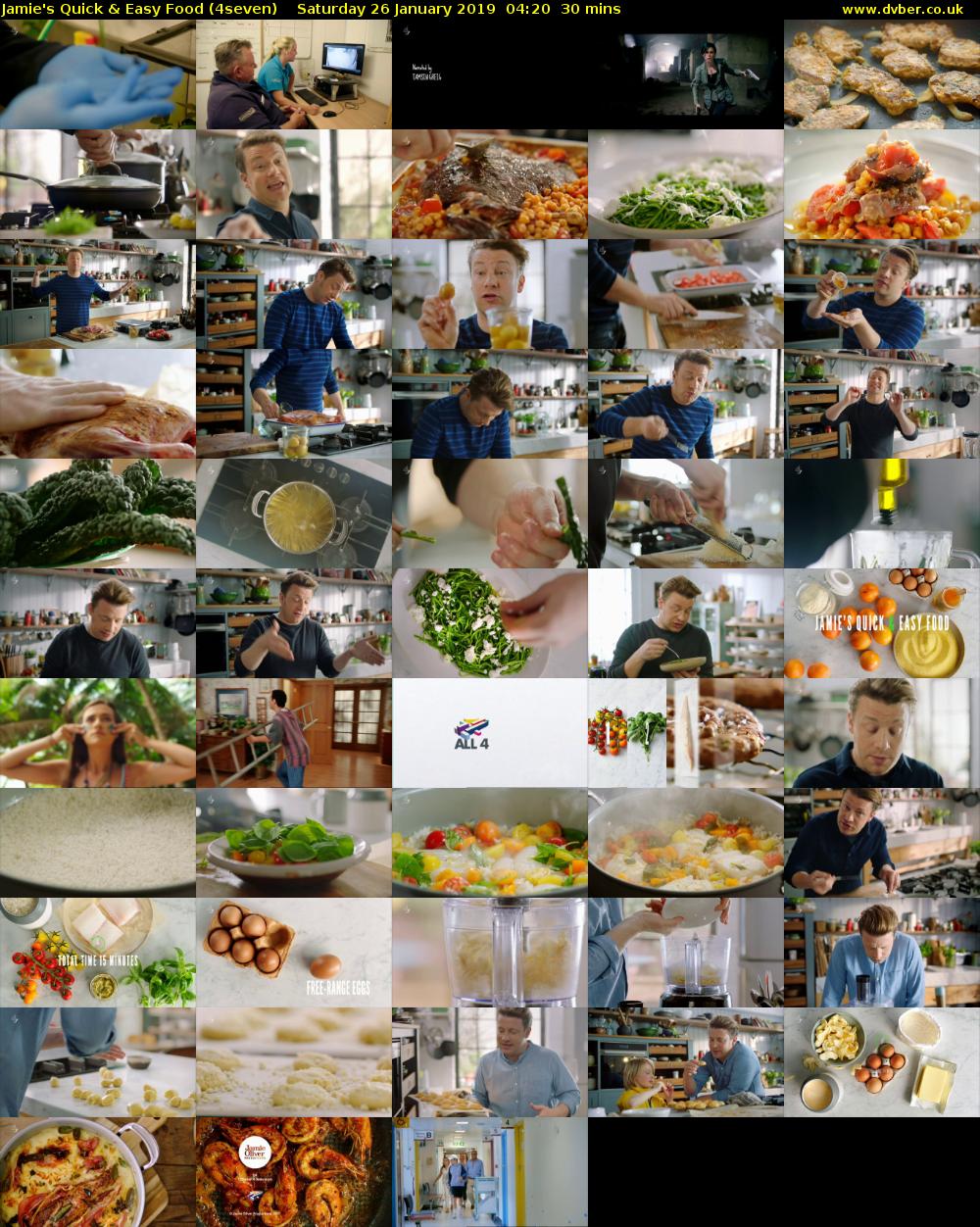 Jamie's Quick & Easy Food (4seven) Saturday 26 January 2019 04:20 - 04:50