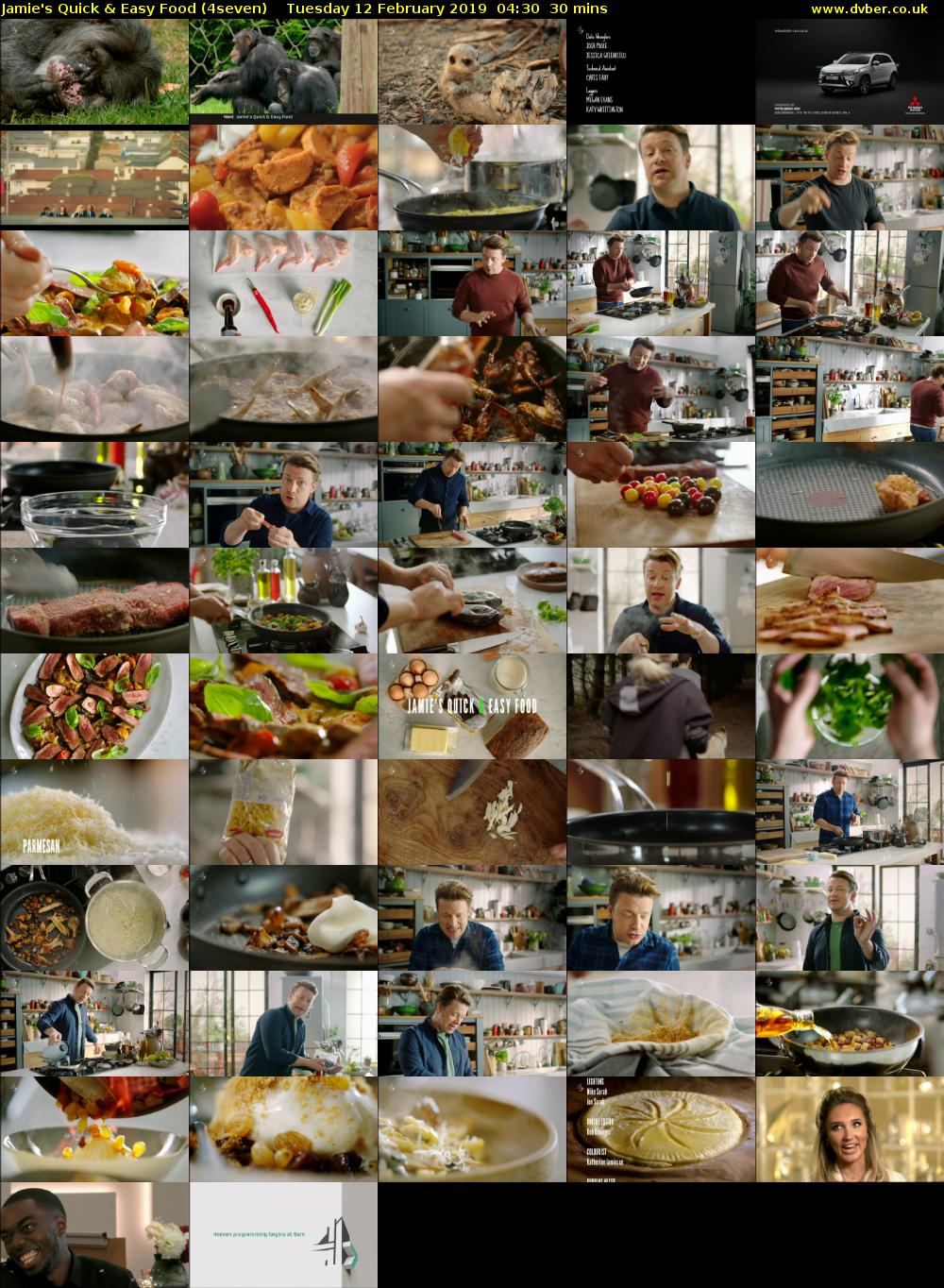 Jamie's Quick & Easy Food (4seven) Tuesday 12 February 2019 04:30 - 05:00