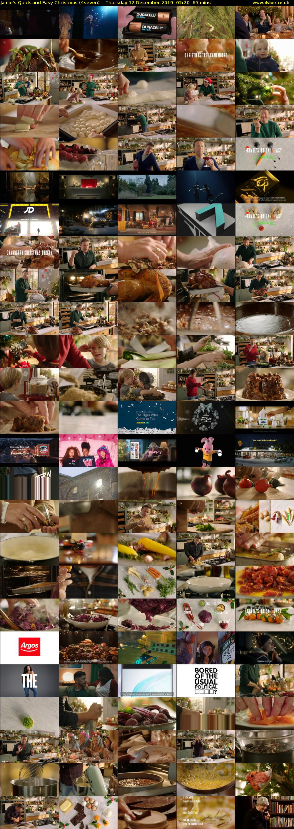 Jamie's Quick and Easy Christmas (4seven) Thursday 12 December 2019 02:20 - 03:25