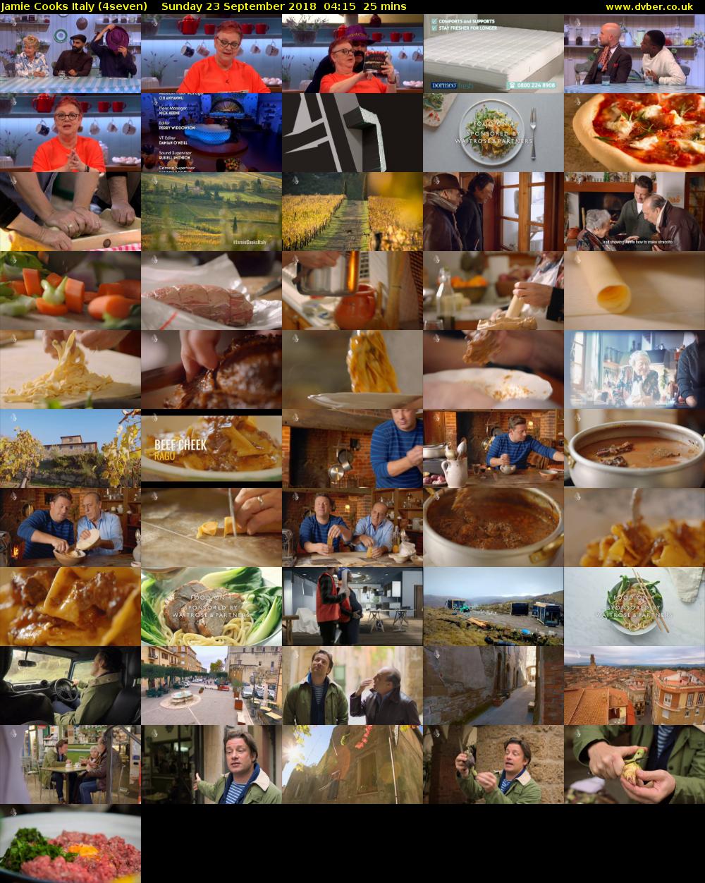 Jamie Cooks Italy (4seven) Sunday 23 September 2018 04:15 - 04:40