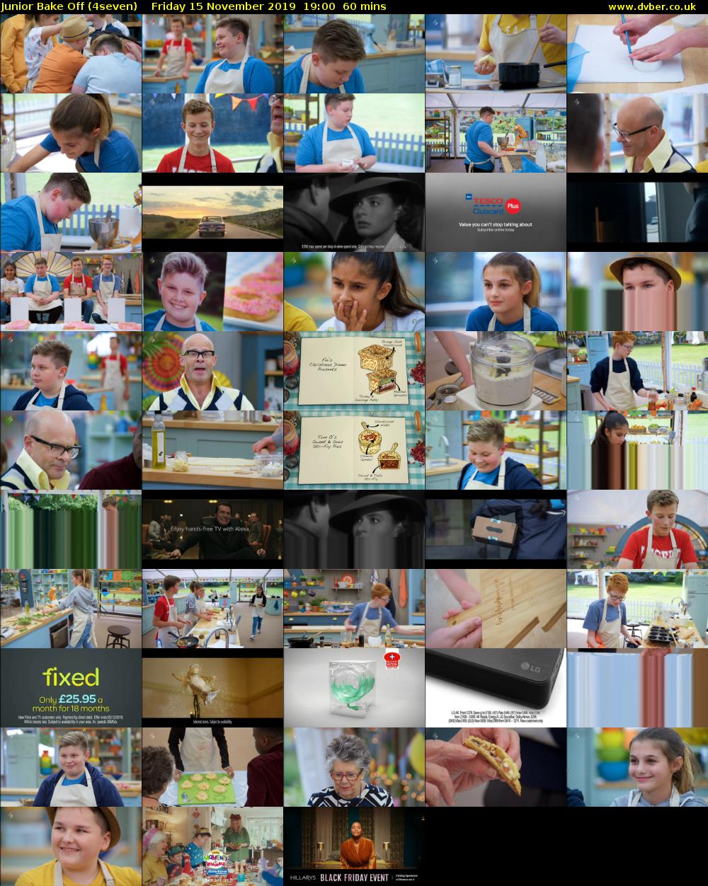 Junior Bake Off (4seven) Friday 15 November 2019 19:00 - 20:00