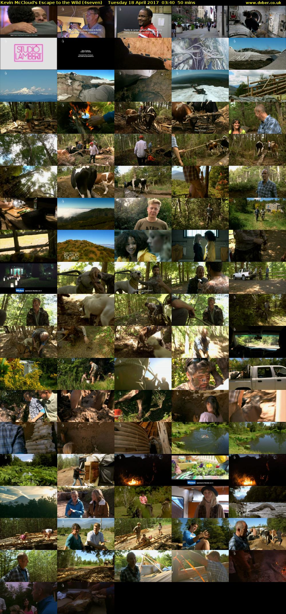 Kevin McCloud's Escape to the Wild (4seven) Tuesday 18 April 2017 03:40 - 04:30