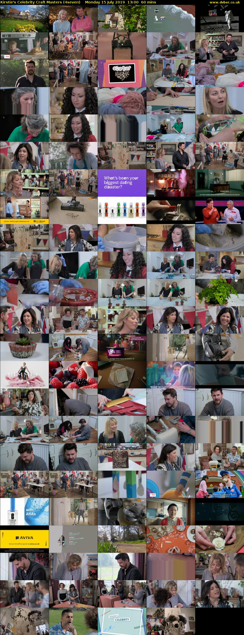 Kirstie's Celebrity Craft Masters (4seven) Monday 15 July 2019 13:00 - 14:00