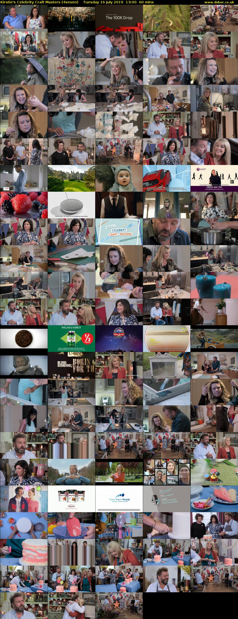 Kirstie's Celebrity Craft Masters (4seven) Tuesday 16 July 2019 13:00 - 14:00