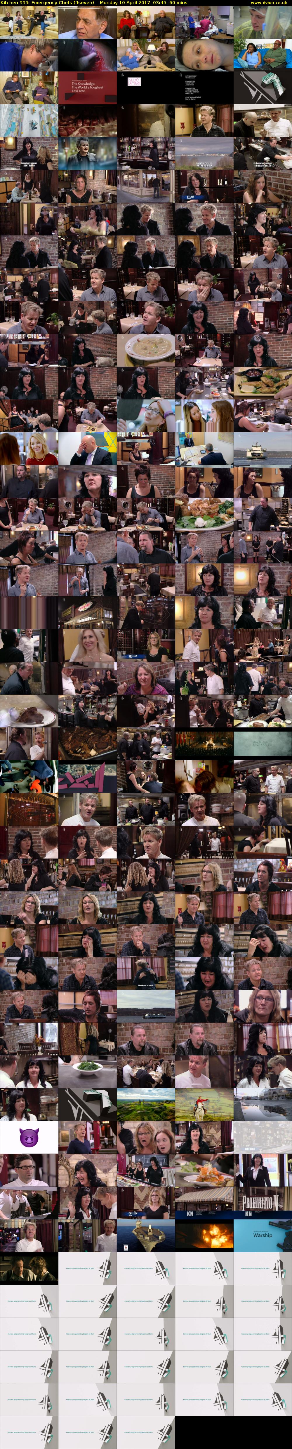 Kitchen 999: Emergency Chefs (4seven) Monday 10 April 2017 03:45 - 04:45