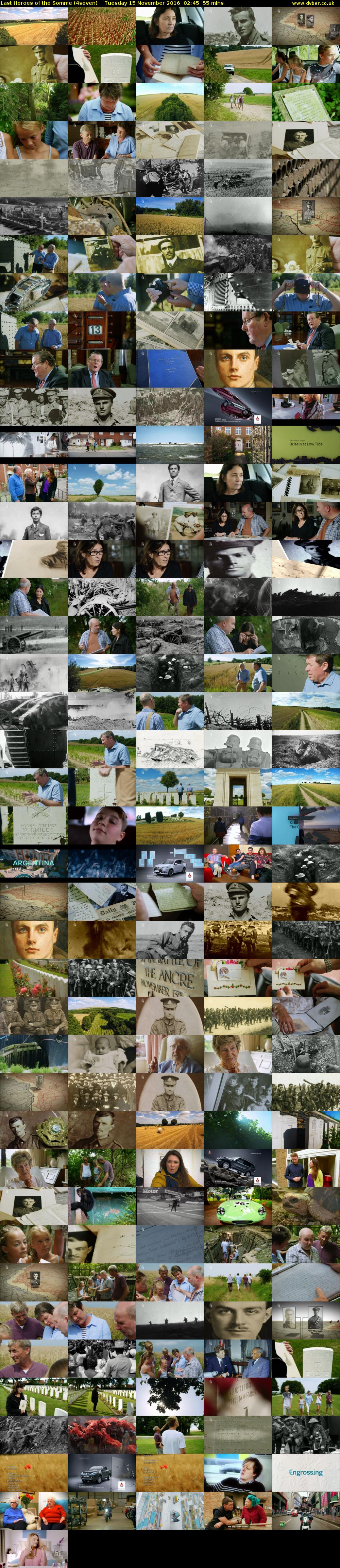 Last Heroes of the Somme (4seven) Tuesday 15 November 2016 02:45 - 03:40