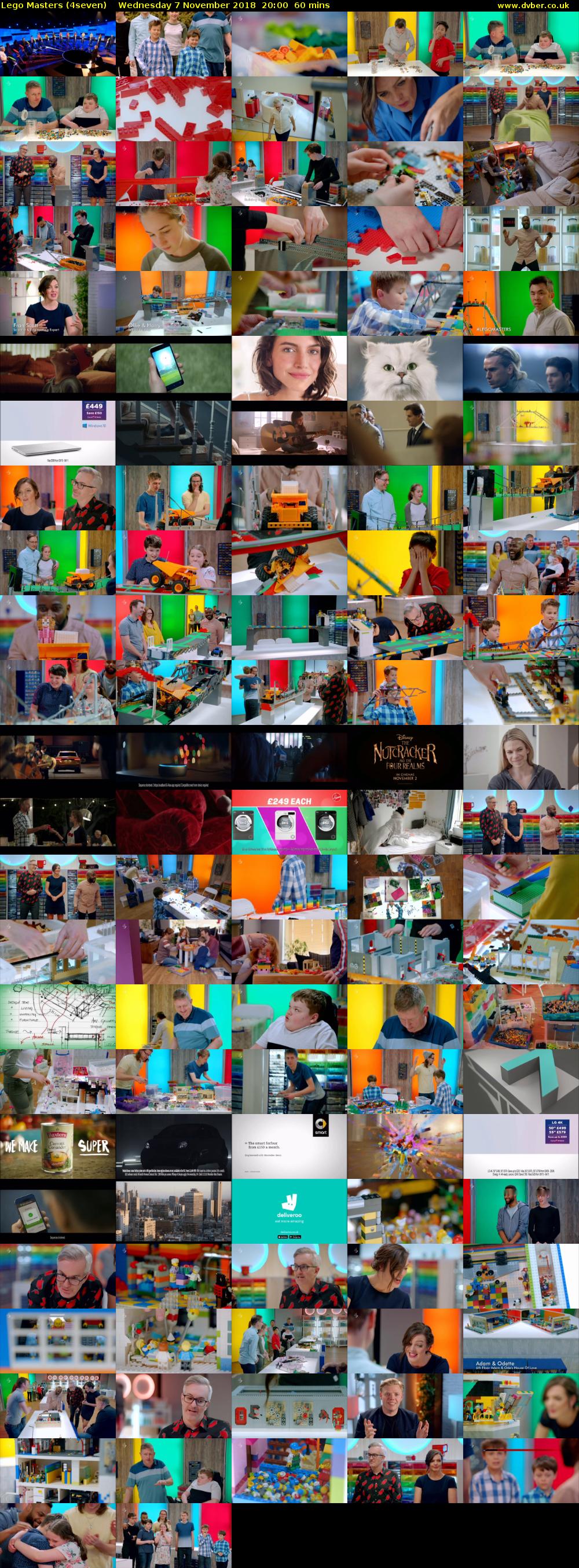 Lego Masters (4seven) Wednesday 7 November 2018 20:00 - 21:00