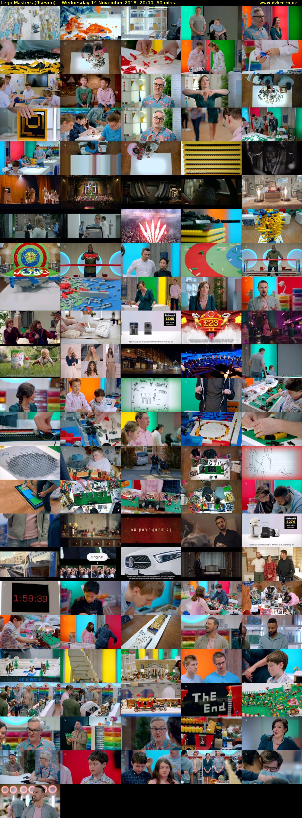 Lego Masters (4seven) Wednesday 14 November 2018 20:00 - 21:00