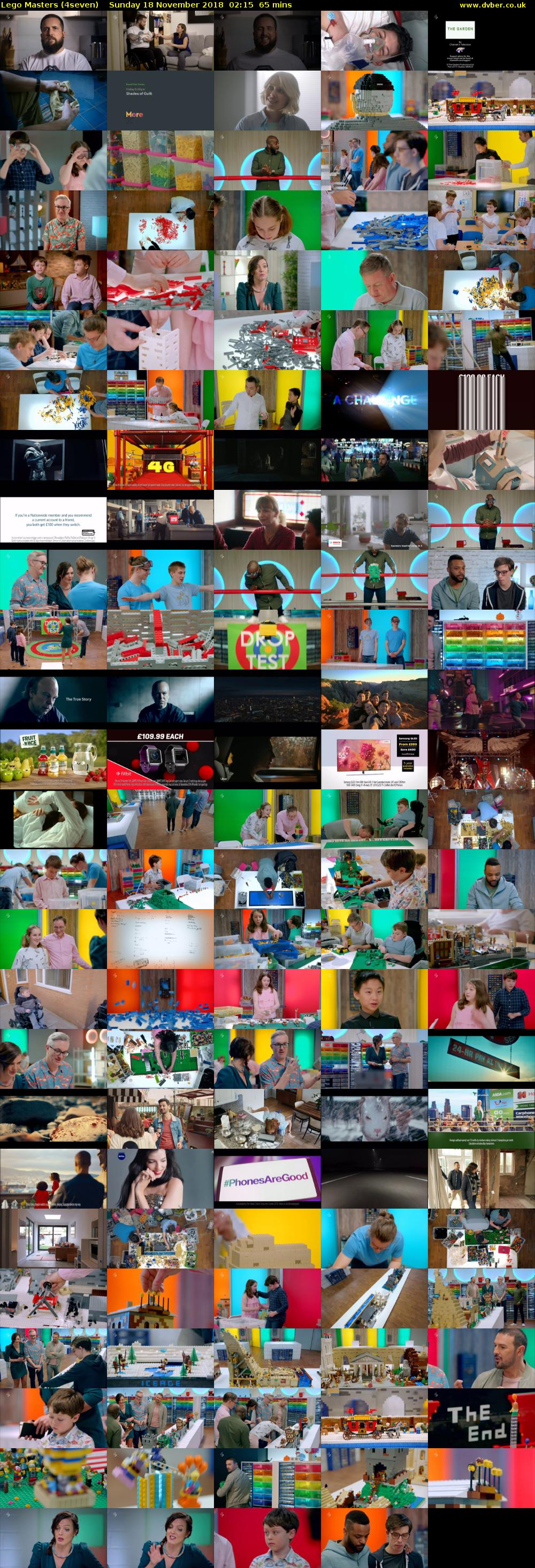 Lego Masters (4seven) Sunday 18 November 2018 02:15 - 03:20