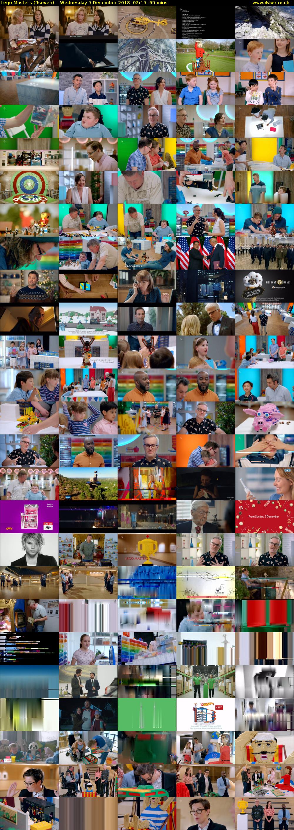 Lego Masters (4seven) Wednesday 5 December 2018 02:15 - 03:20
