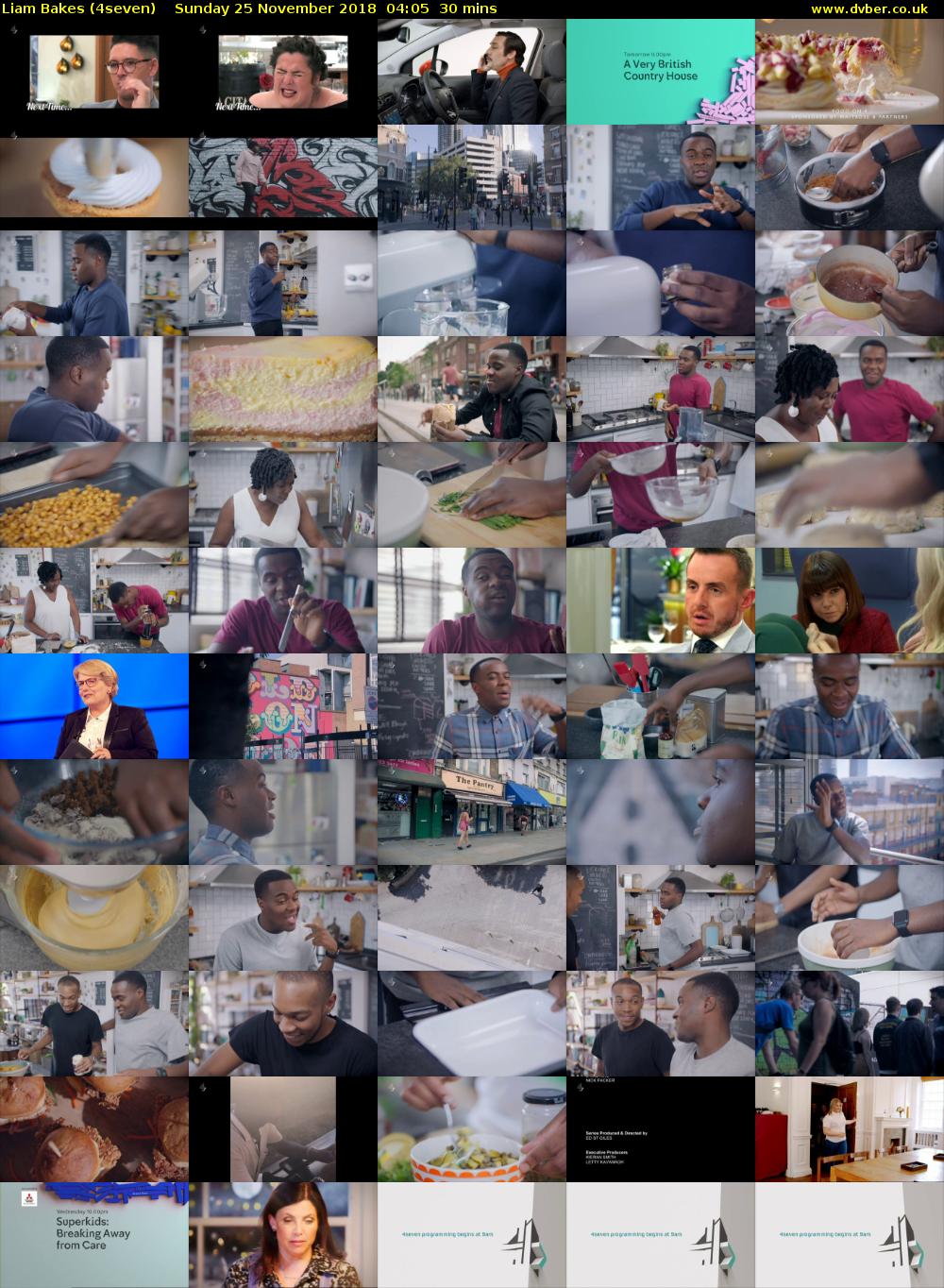 Liam Bakes (4seven) Sunday 25 November 2018 04:05 - 04:35