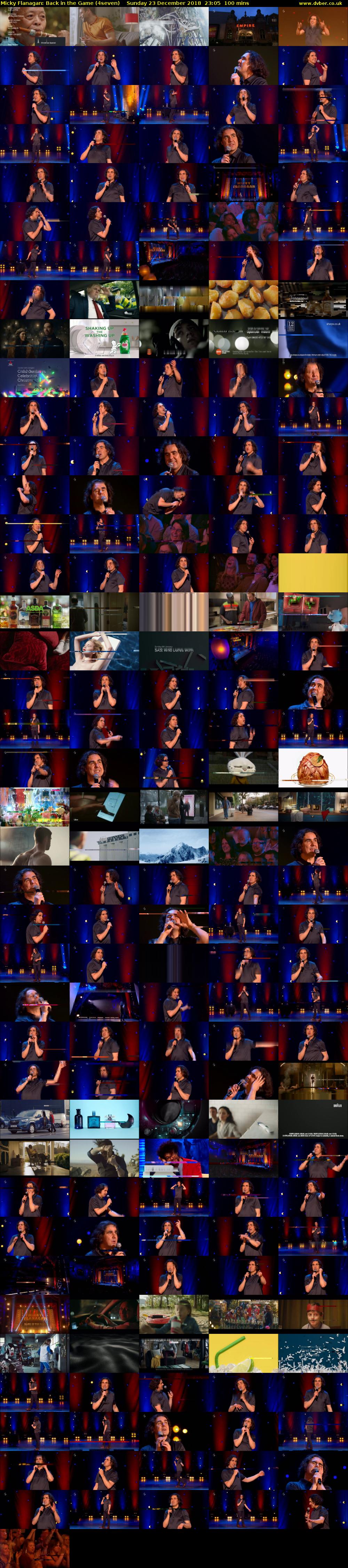 Micky Flanagan: Back in the Game (4seven) Sunday 23 December 2018 23:05 - 00:45