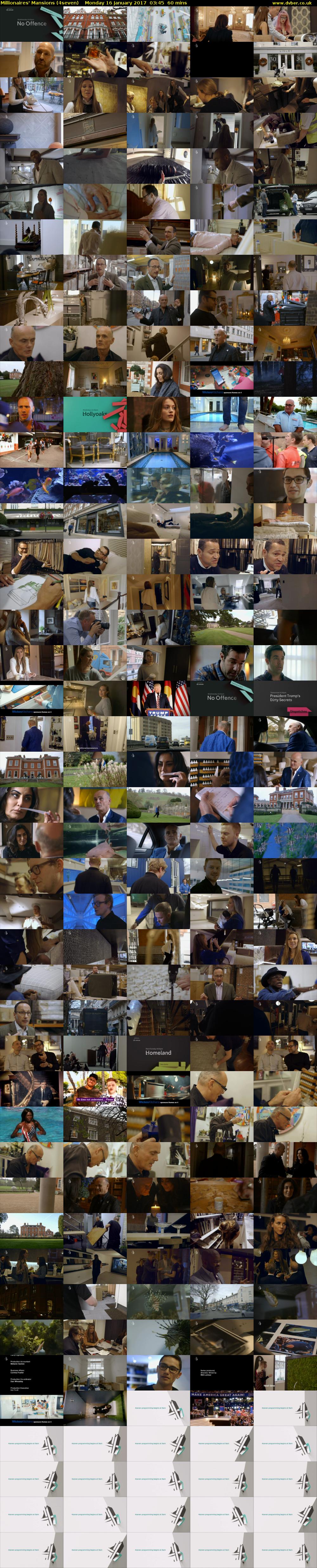 Millionaires' Mansions (4seven) Monday 16 January 2017 03:45 - 04:45