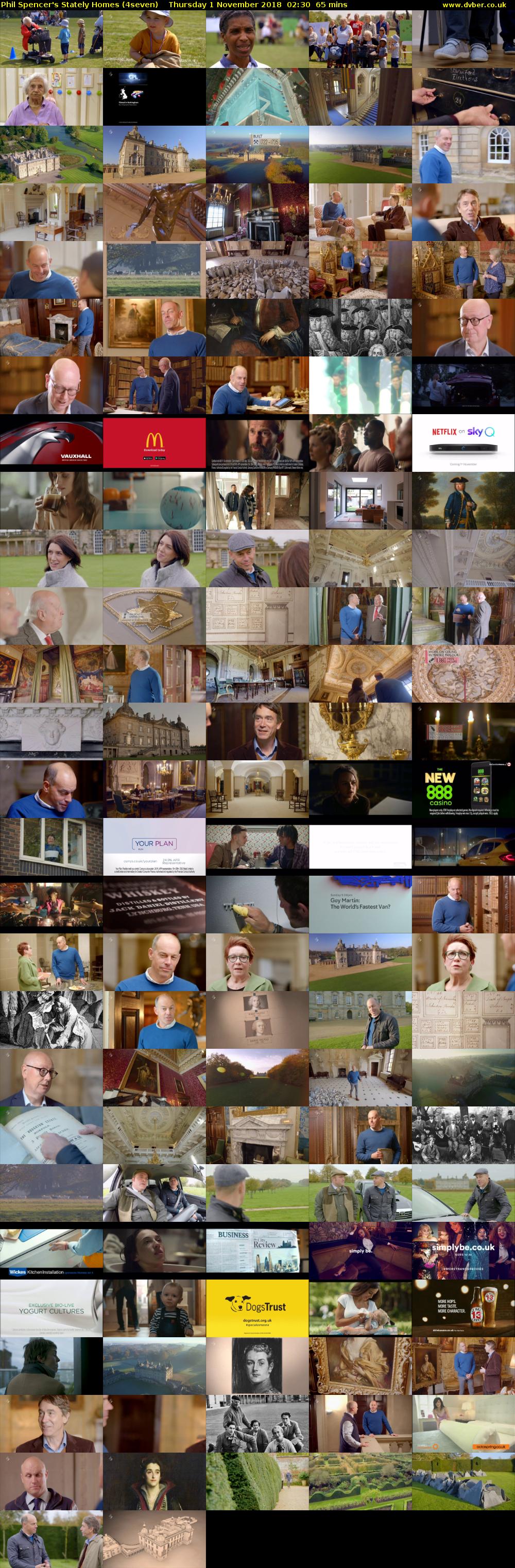 Phil Spencer's Stately Homes (4seven) Thursday 1 November 2018 02:30 - 03:35