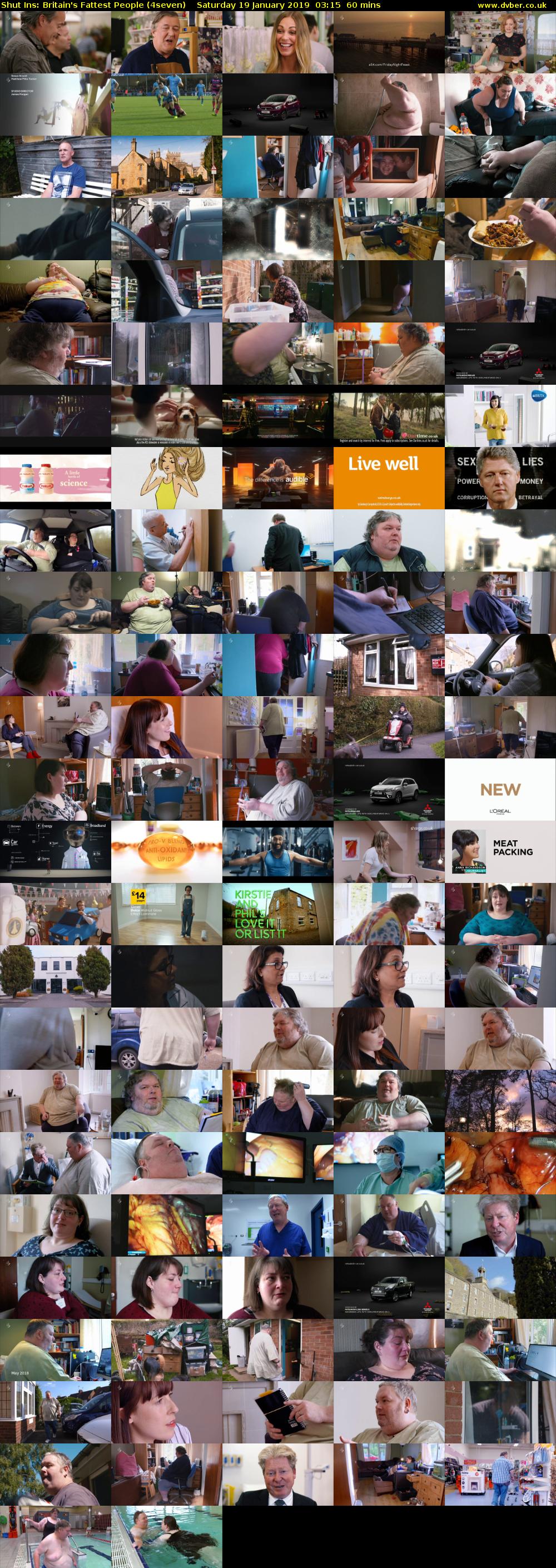 Shut Ins: Britain's Fattest People (4seven) Saturday 19 January 2019 03:15 - 04:15