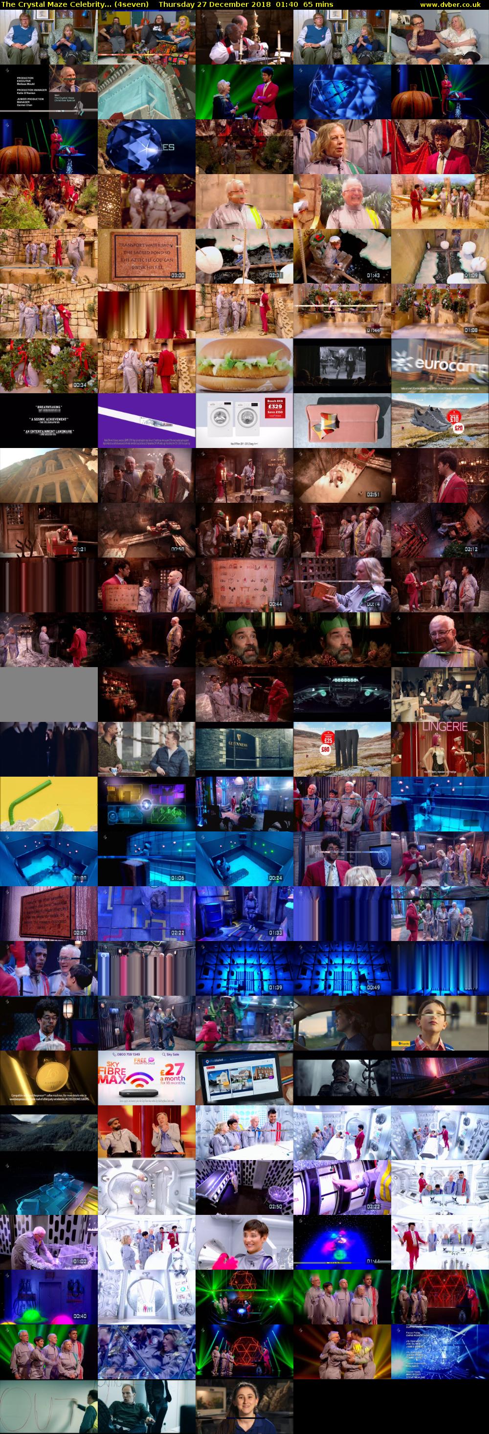 The Crystal Maze Celebrity... (4seven) Thursday 27 December 2018 01:40 - 02:45