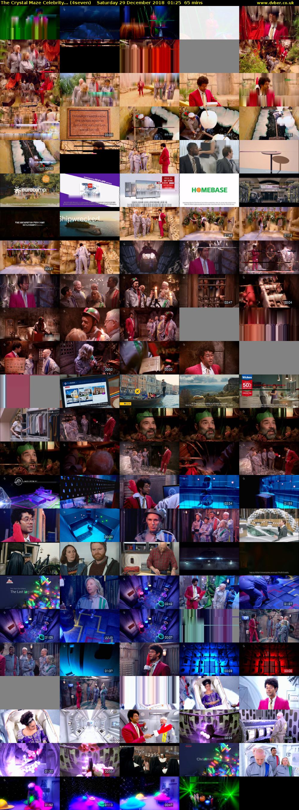 The Crystal Maze Celebrity... (4seven) Saturday 29 December 2018 01:25 - 02:30