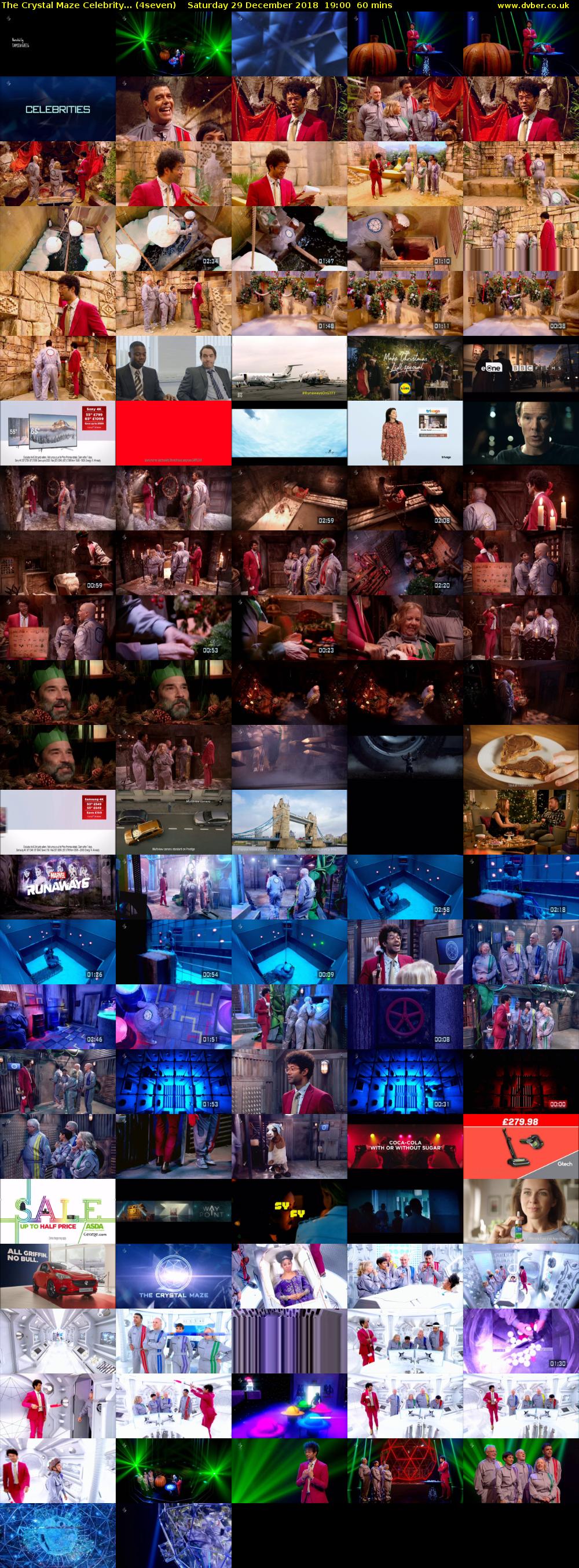 The Crystal Maze Celebrity... (4seven) Saturday 29 December 2018 19:00 - 20:00