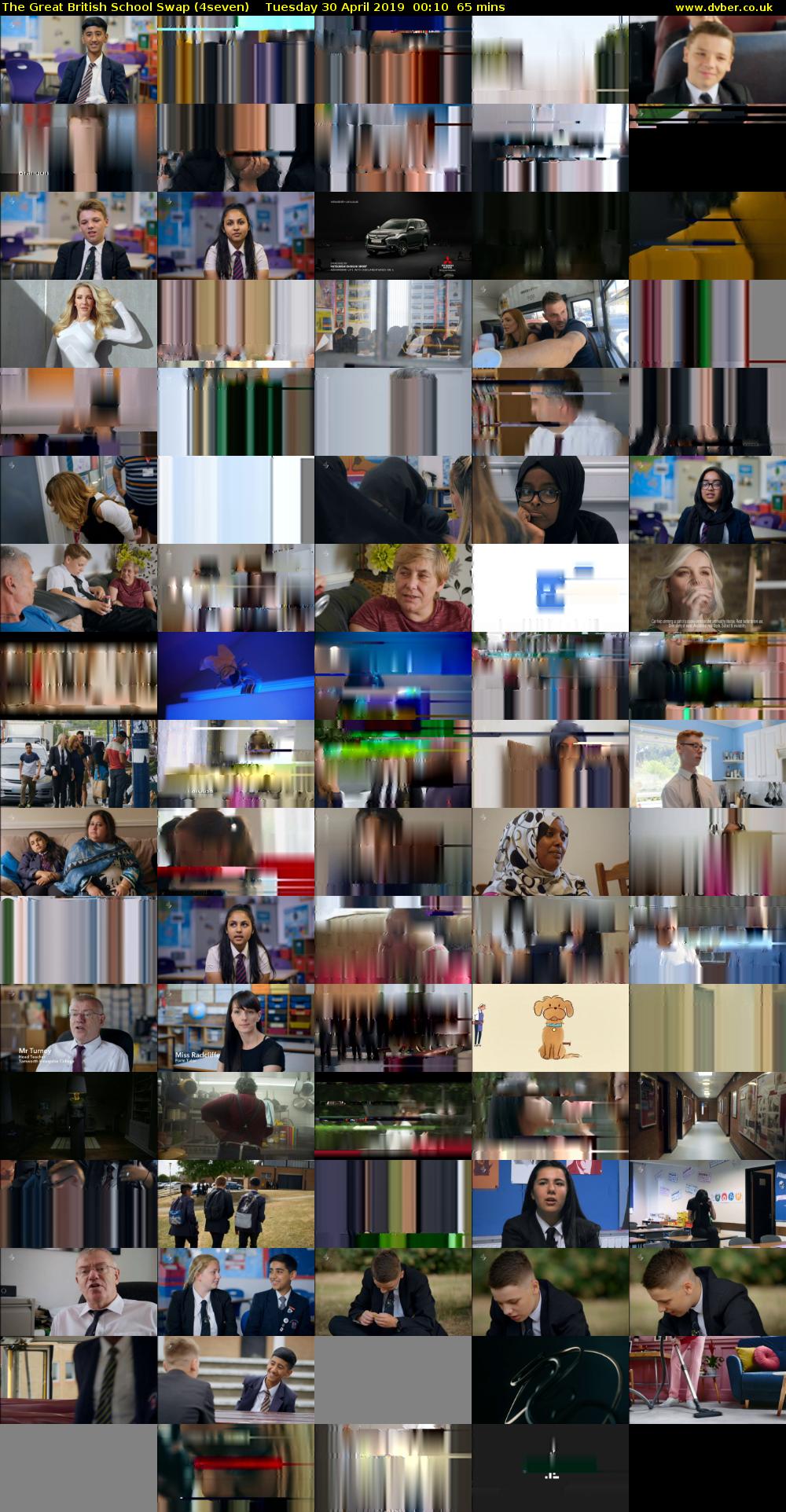 The Great British School Swap (4seven) Tuesday 30 April 2019 00:10 - 01:15