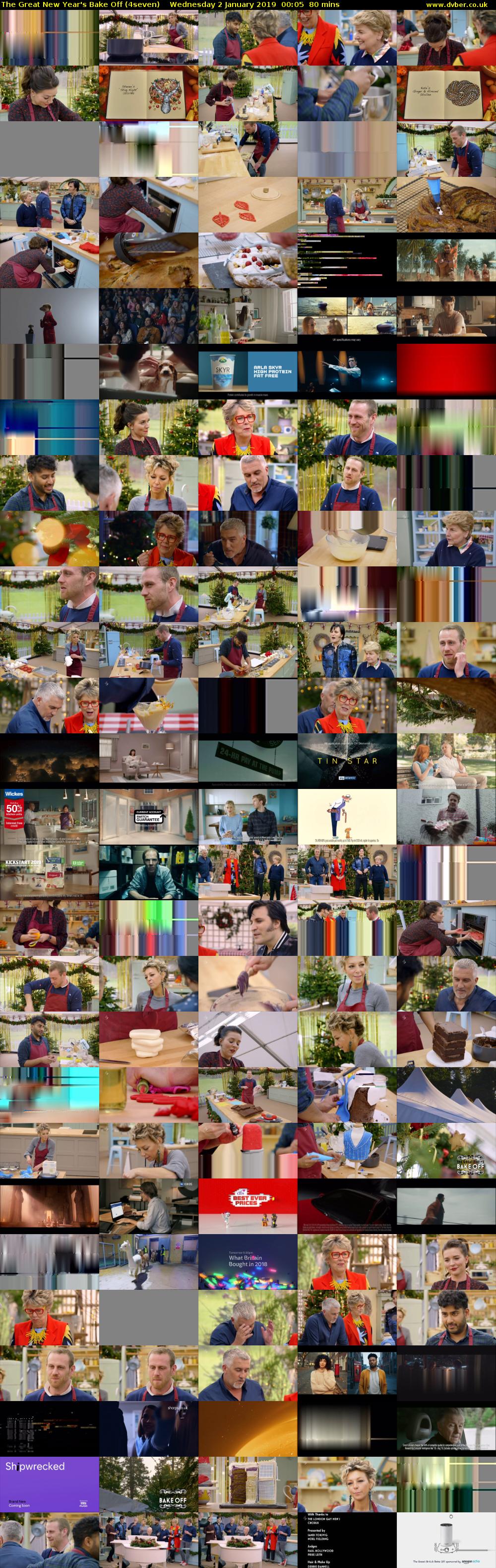 The Great New Year's Bake Off (4seven) Wednesday 2 January 2019 00:05 - 01:25