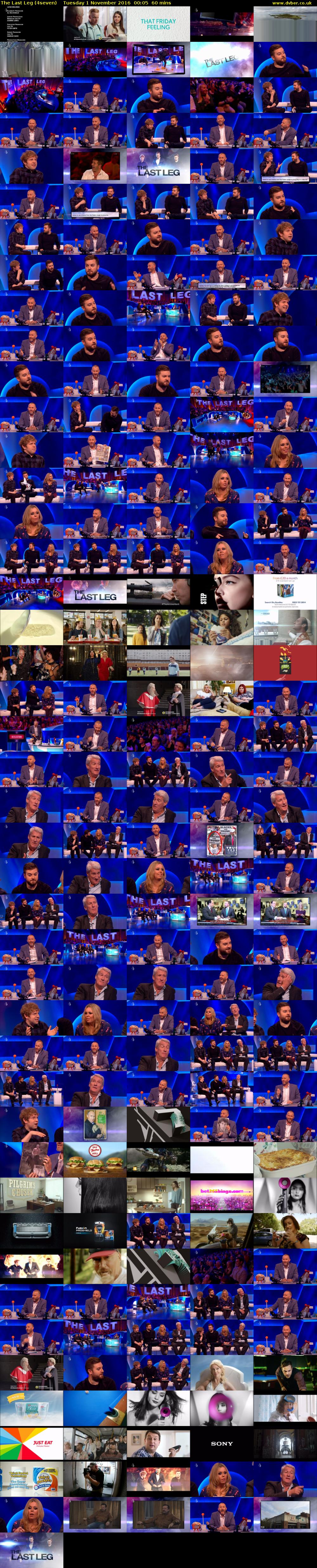 The Last Leg (4seven) Tuesday 1 November 2016 00:05 - 01:05