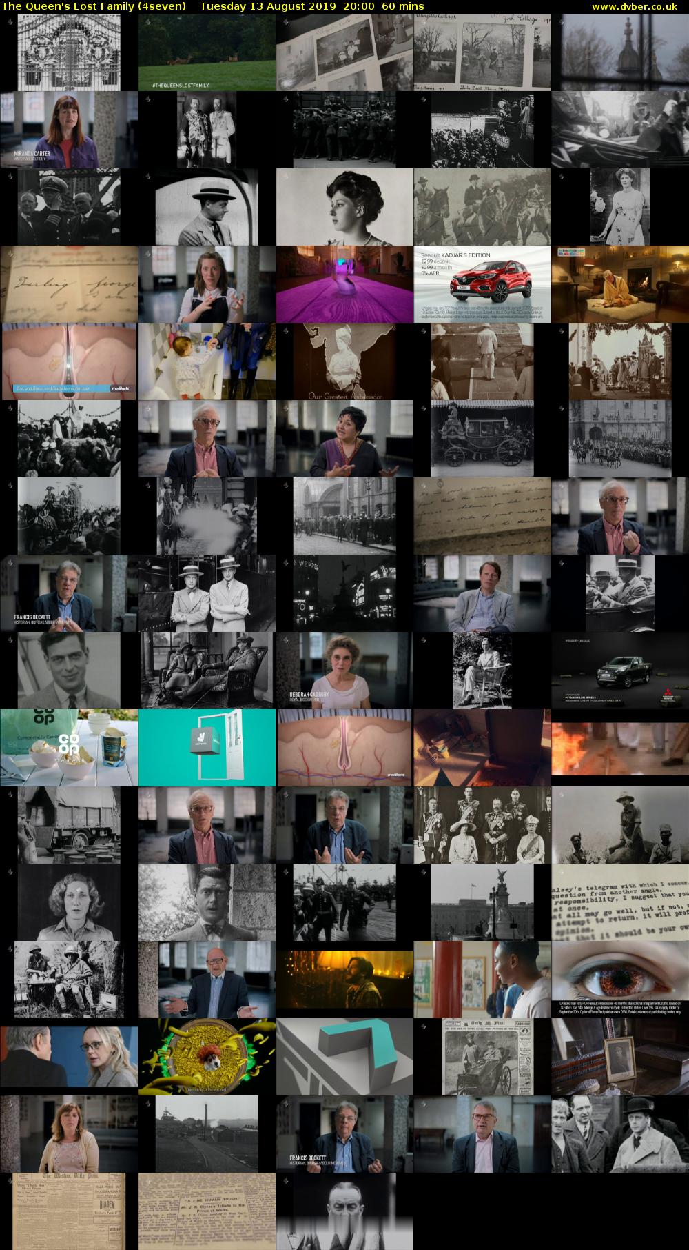 The Queen's Lost Family (4seven) Tuesday 13 August 2019 20:00 - 21:00