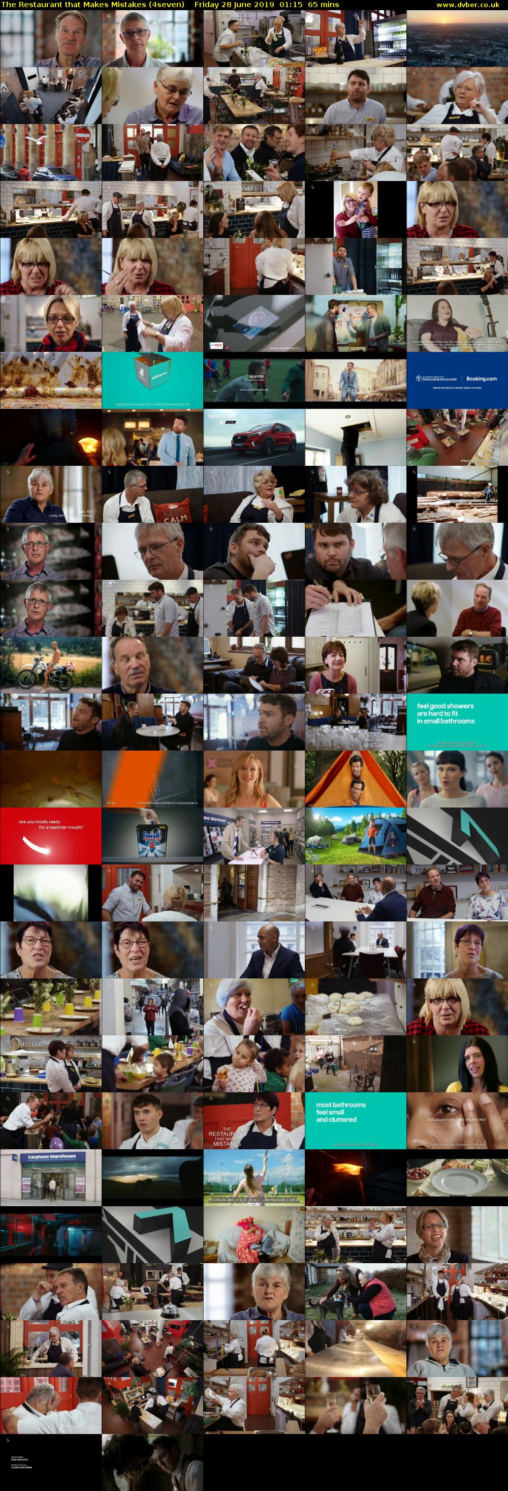 The Restaurant That Makes Mistakes (4seven) Friday 28 June 2019 01:15 - 02:20