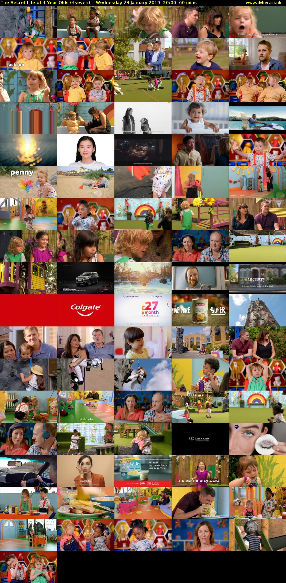 The Secret Life of 4 Year Olds (4seven) Wednesday 23 January 2019 20:00 - 21:00