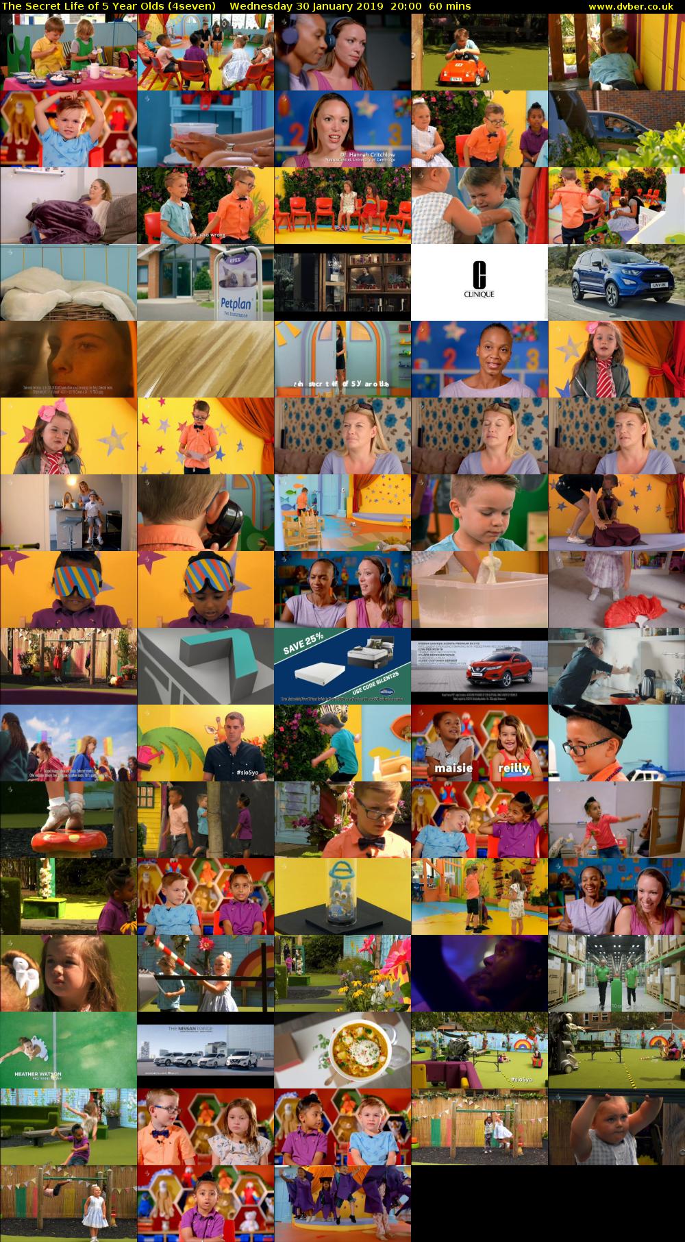 The Secret Life of 5 Year Olds (4seven) Wednesday 30 January 2019 20:00 - 21:00