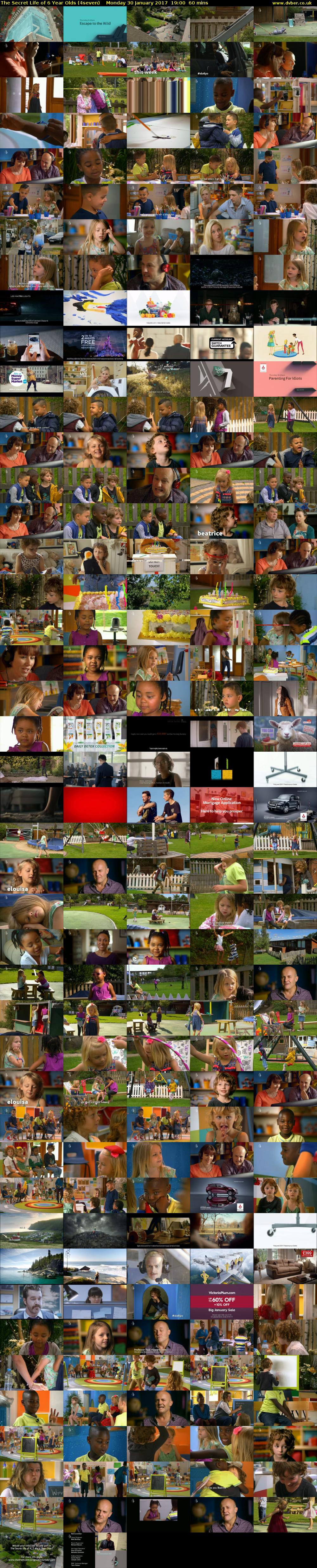 The Secret Life of 6 Year Olds (4seven) Monday 30 January 2017 19:00 - 20:00