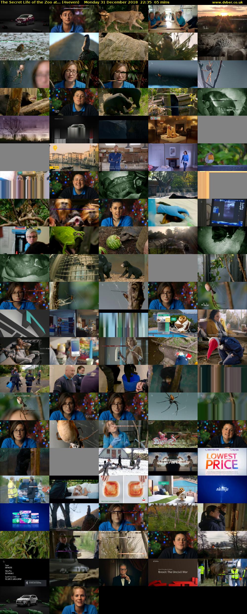 The Secret Life of the Zoo at... (4seven) Monday 31 December 2018 22:35 - 23:40