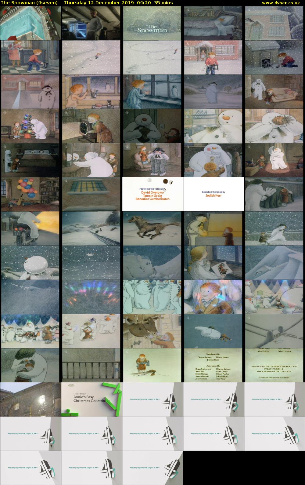 The Snowman (4seven) Thursday 12 December 2019 04:20 - 04:55