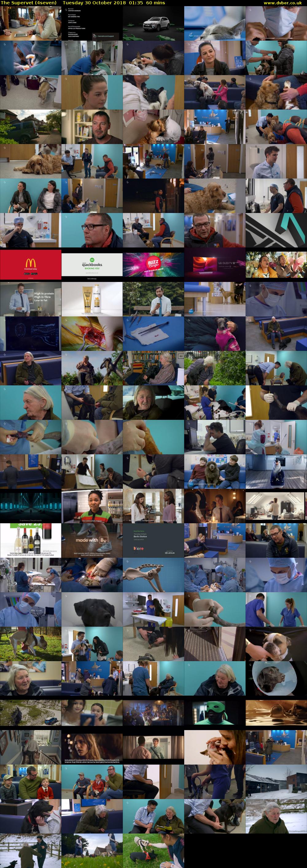 The Supervet (4seven) Tuesday 30 October 2018 01:35 - 02:35