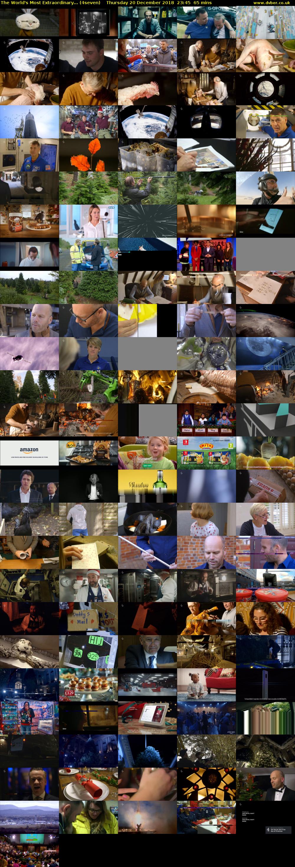 The World's Most Extraordinary... (4seven) Thursday 20 December 2018 23:45 - 00:50