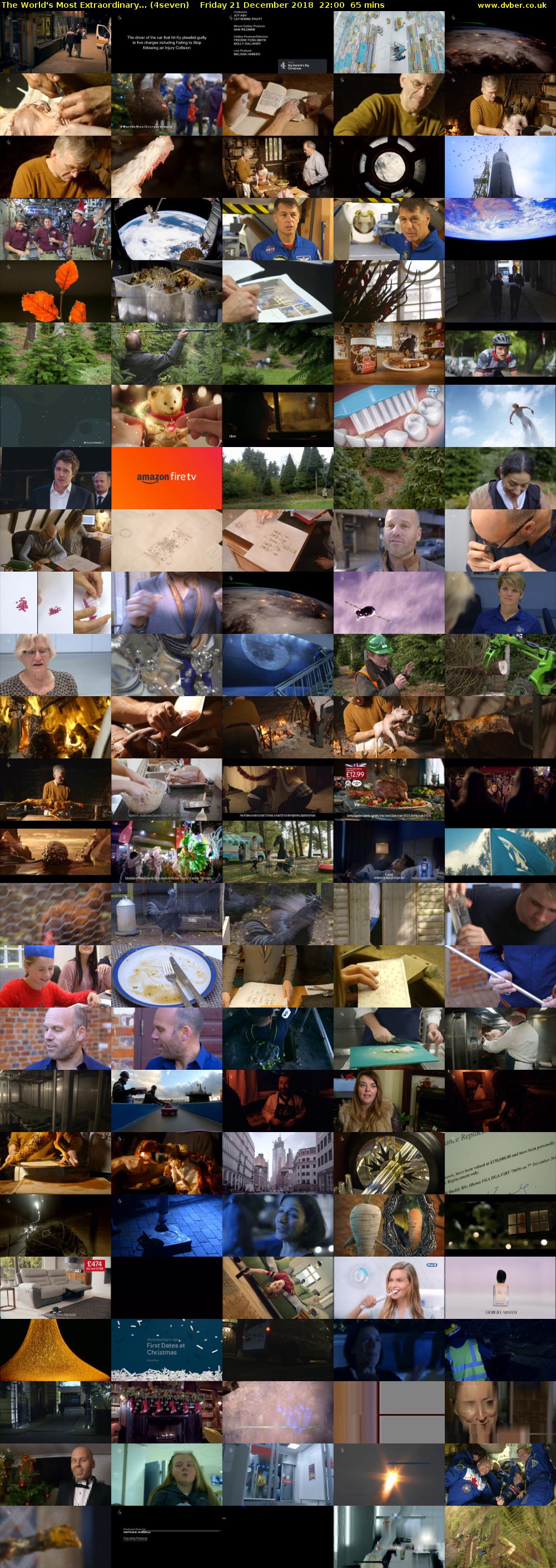 The World's Most Extraordinary... (4seven) Friday 21 December 2018 22:00 - 23:05