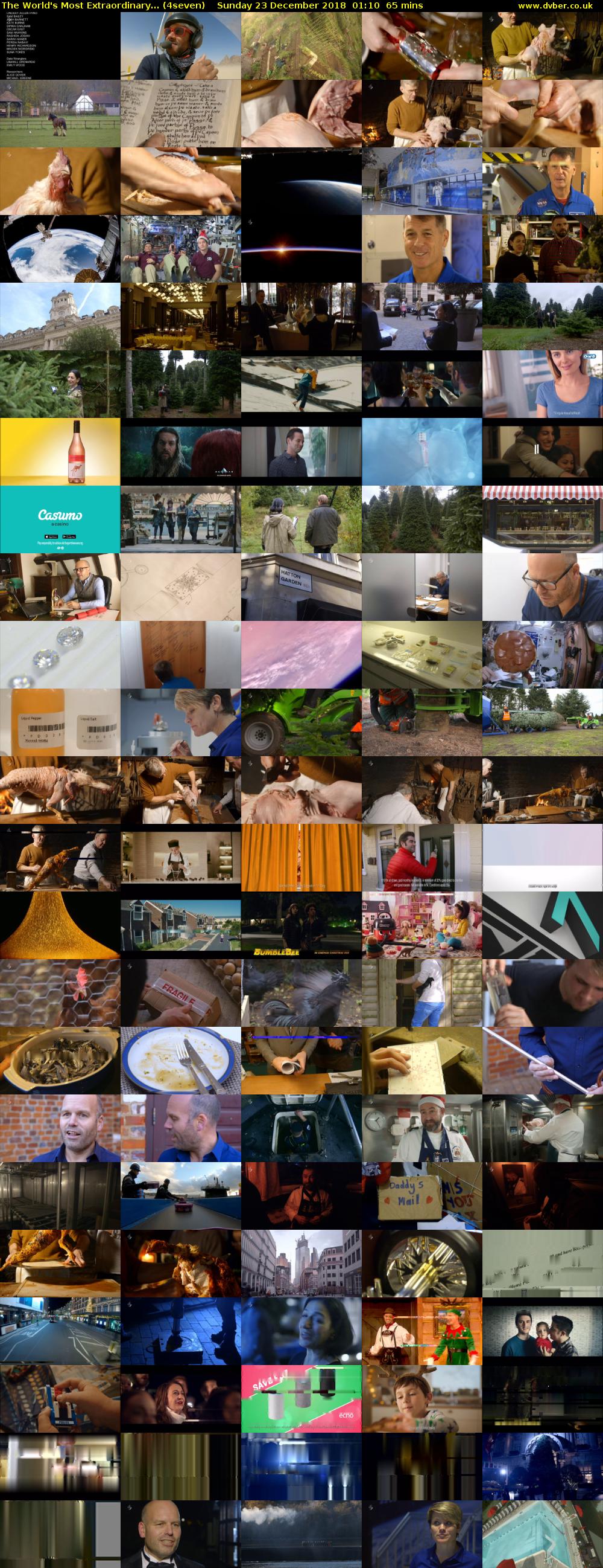 The World's Most Extraordinary... (4seven) Sunday 23 December 2018 01:10 - 02:15