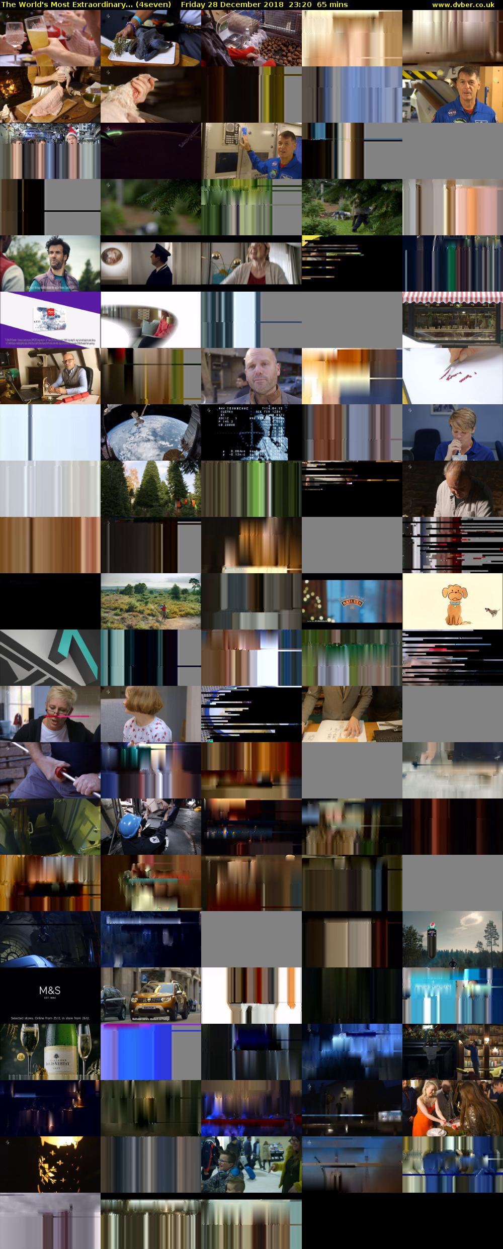 The World's Most Extraordinary... (4seven) Friday 28 December 2018 23:20 - 00:25