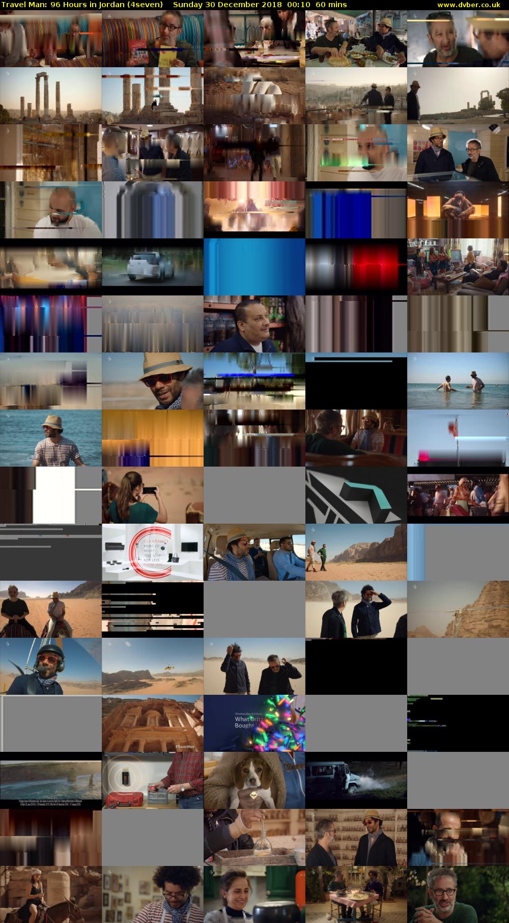 Travel Man: 96 Hours in Jordan (4seven) Sunday 30 December 2018 00:10 - 01:10
