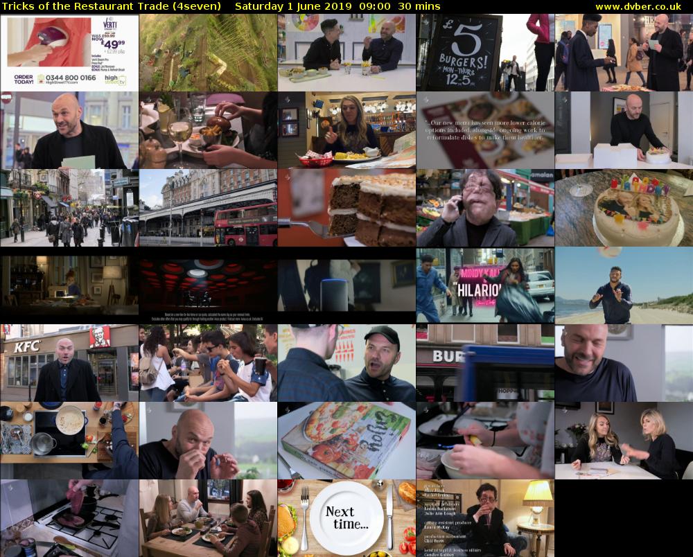 Tricks of the Restaurant Trade (4seven) Saturday 1 June 2019 09:00 - 09:30
