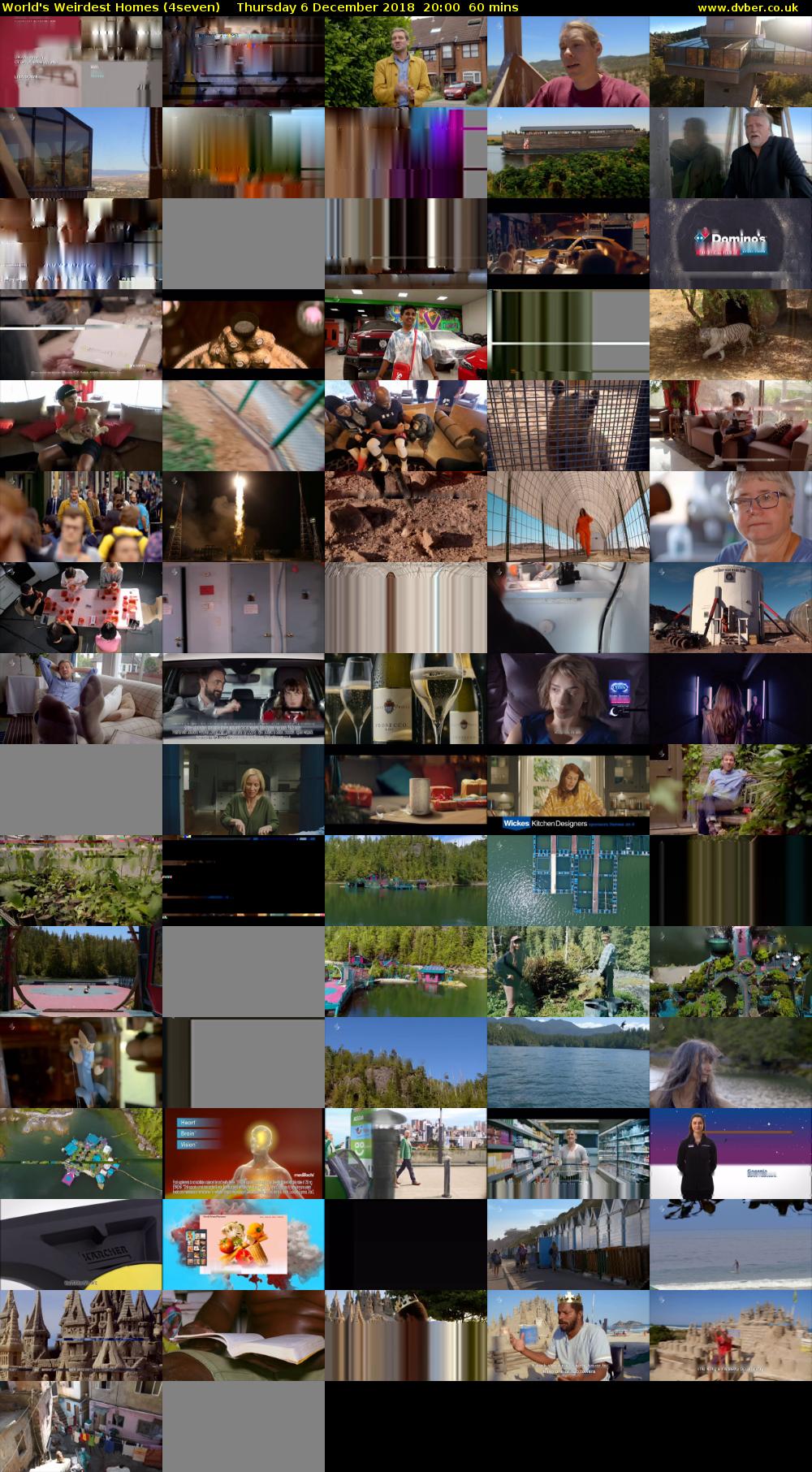 World's Weirdest Homes (4seven) Thursday 6 December 2018 20:00 - 21:00