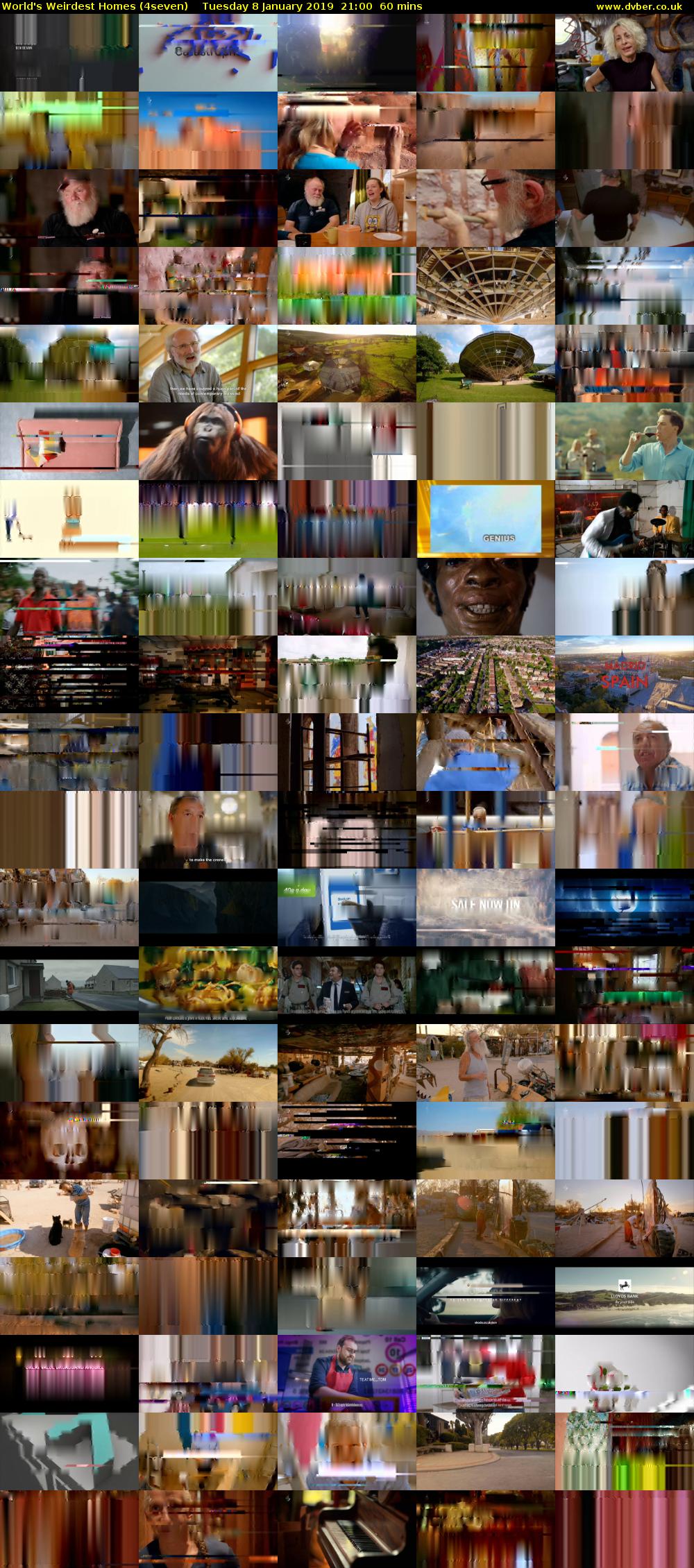 World's Weirdest Homes (4seven) Tuesday 8 January 2019 21:00 - 22:00