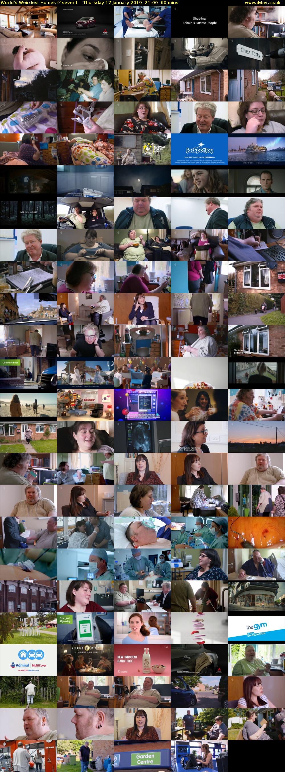 World's Weirdest Homes (4seven) Thursday 17 January 2019 21:00 - 22:00