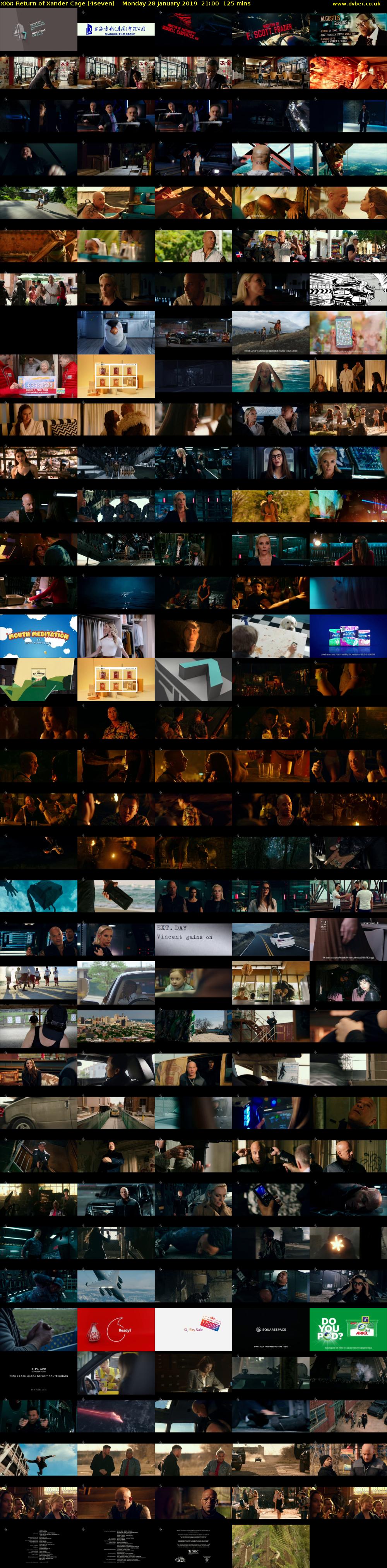xXx: Return of Xander Cage (4seven) Monday 28 January 2019 21:00 - 23:05