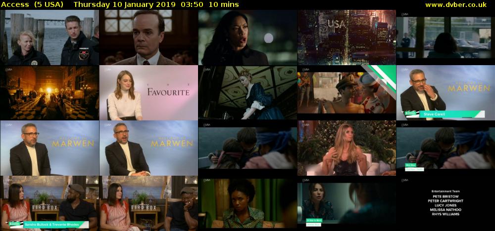 Access  (5 USA) Thursday 10 January 2019 03:50 - 04:00
