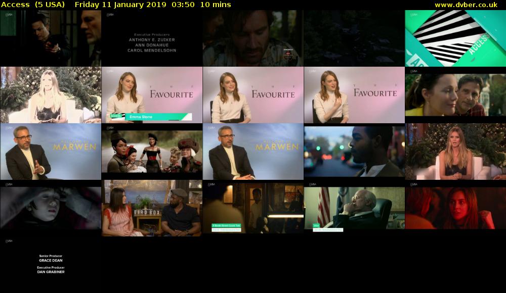 Access  (5 USA) Friday 11 January 2019 03:50 - 04:00