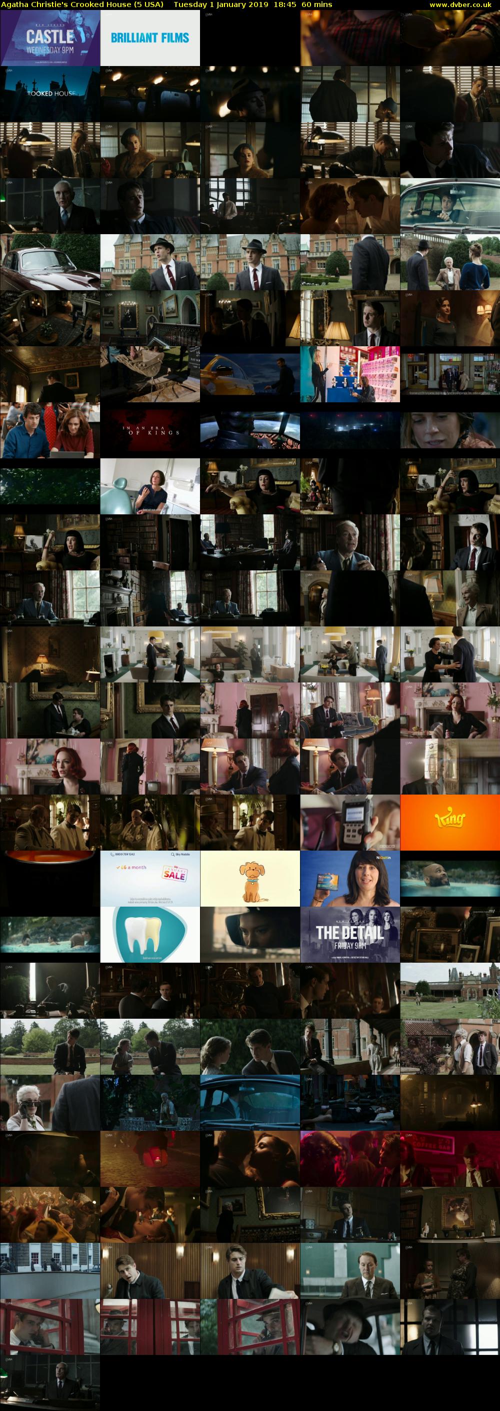 Agatha Christie's Crooked House (5 USA) Tuesday 1 January 2019 18:45 - 19:45