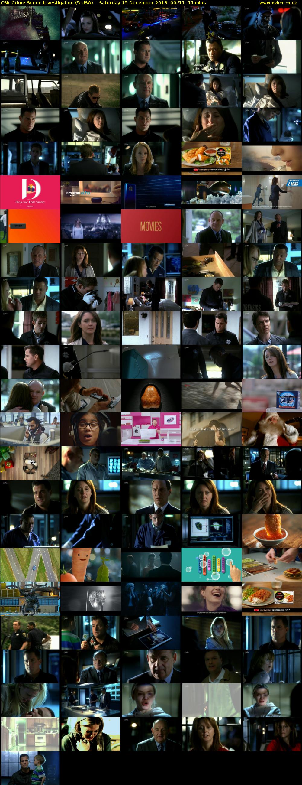 CSI: Crime Scene Investigation (5 USA) Saturday 15 December 2018 00:55 - 01:50