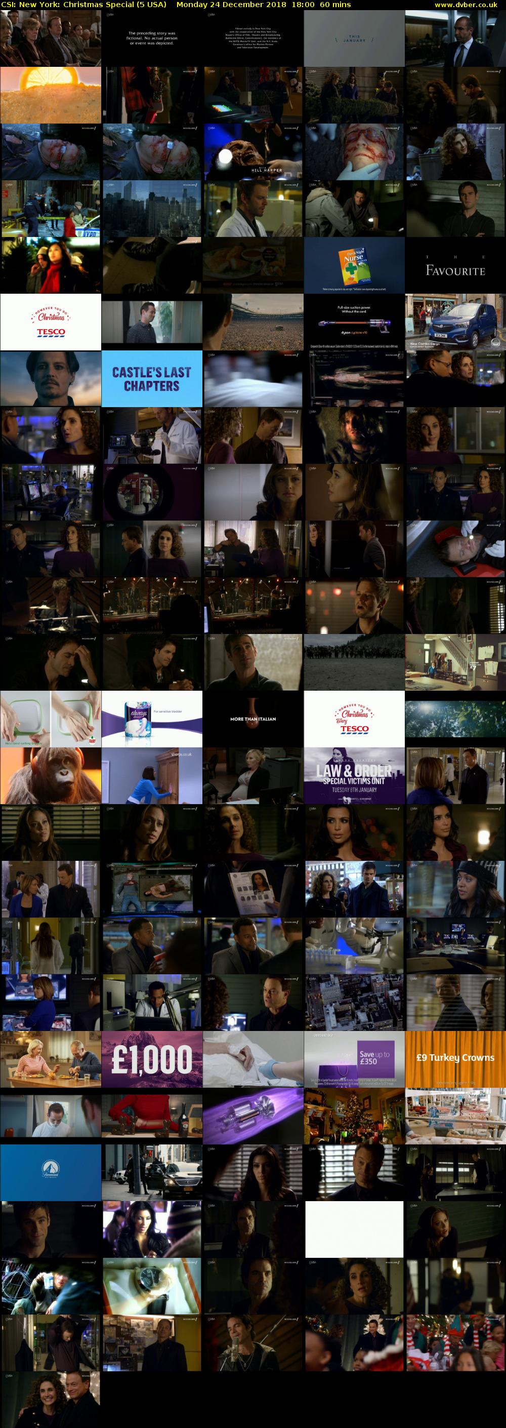 CSI: New York: Christmas Special (5 USA) Monday 24 December 2018 18:00 - 19:00